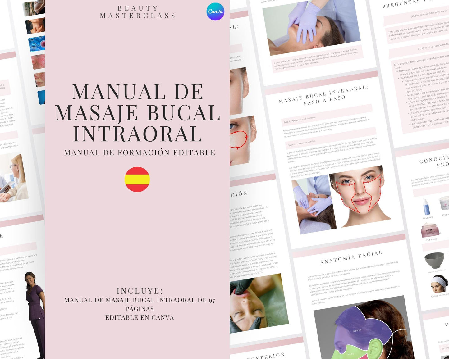 Spanish Intra-Oral Buccal Massage Editable Training Manual