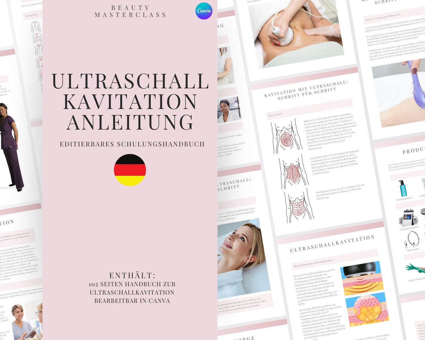 German Ultrasonic Fat Cavitation Editable Training Manual