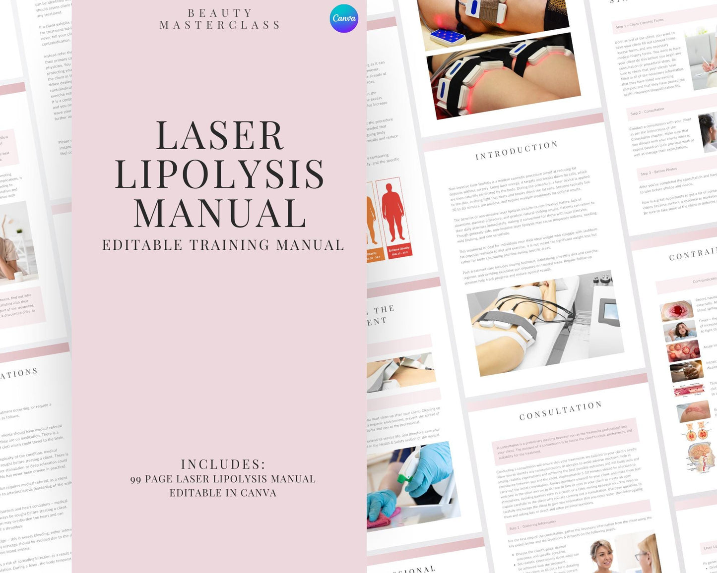 Laser Lipolysis Editable Training Manual for Body Contouring Therapy