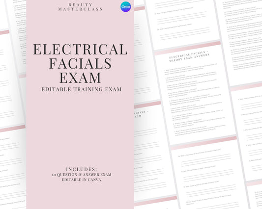 Electrical Facials Editable Theory Exam