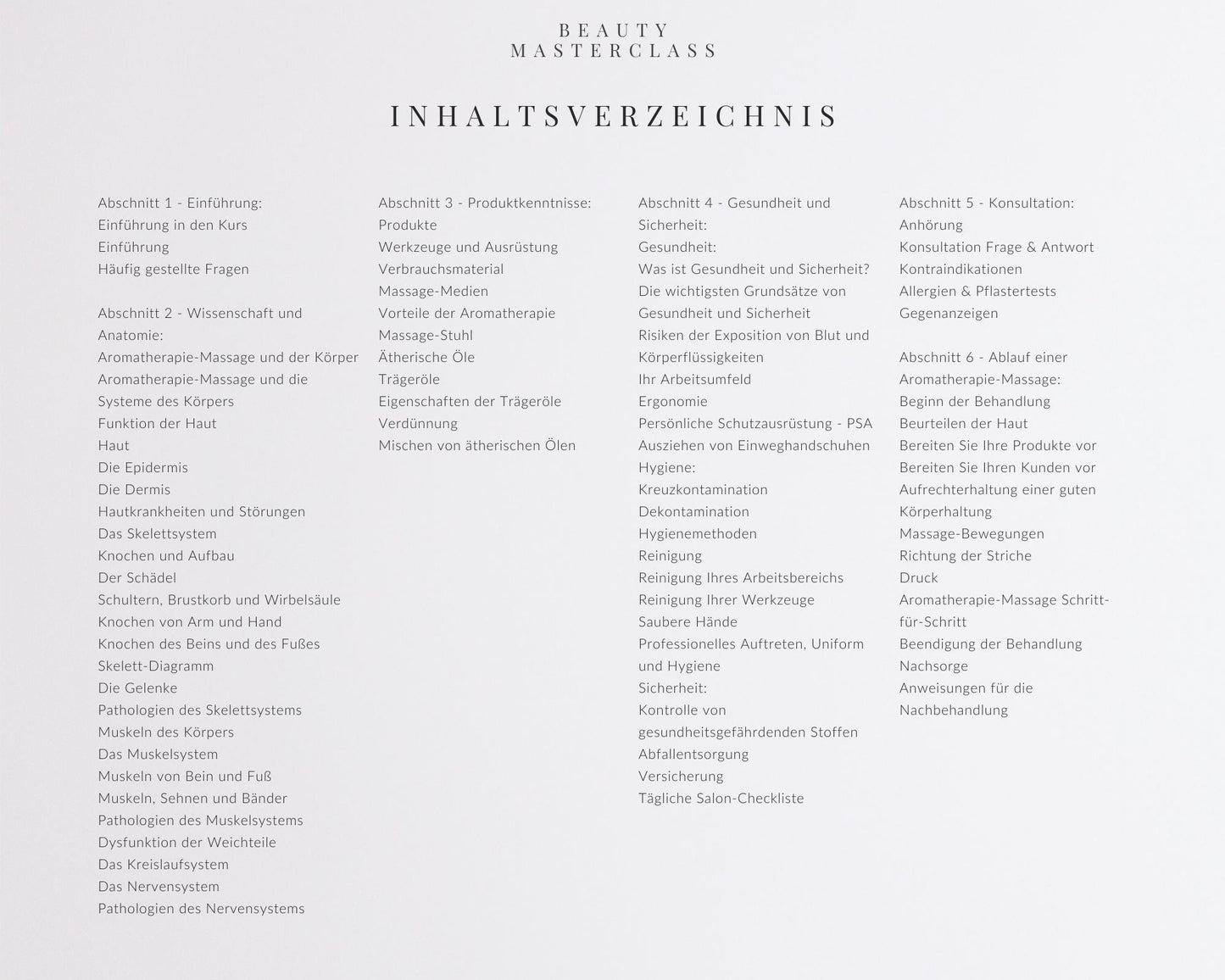 German Aromatherapy Massage Editable Training Manual