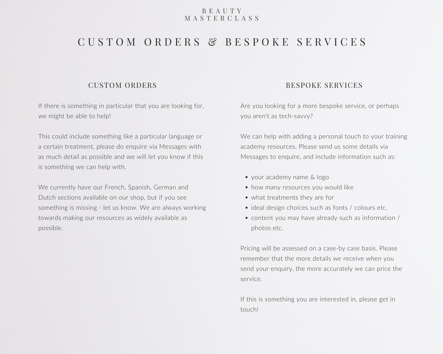 Classic, Hybrid & Volume Eyelash Extension Editable Training Manual