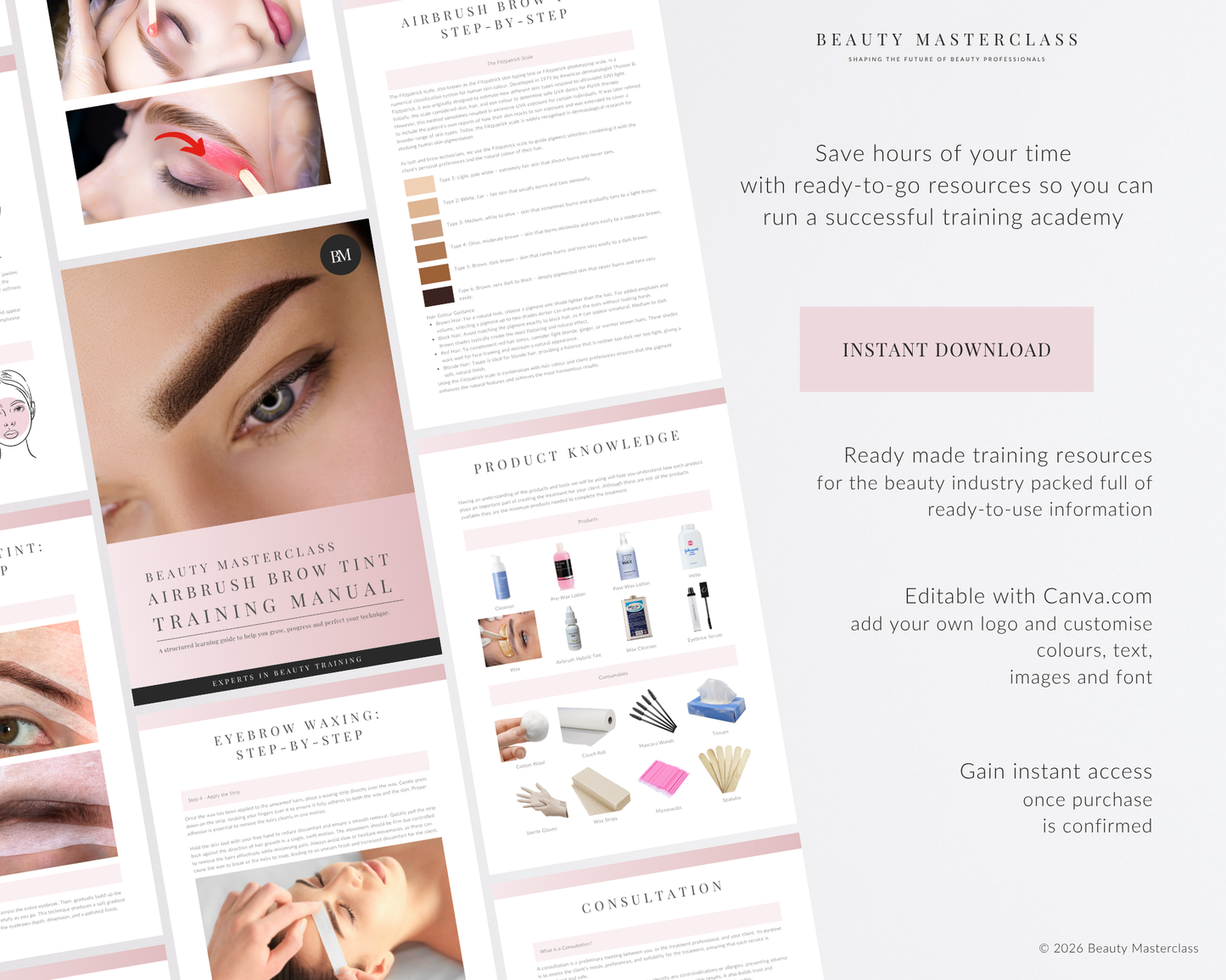 Airbrush Brow Tint Editable Training Manual