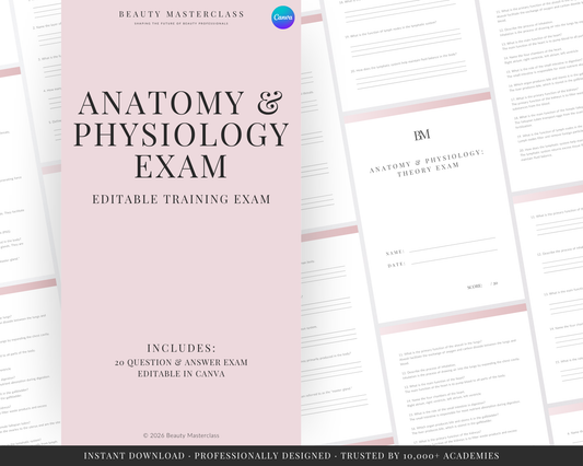 Anatomy & Physiology Editable Theory Exam