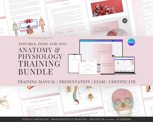 Anatomy and Physiology Level 3 Editable Training Bundle