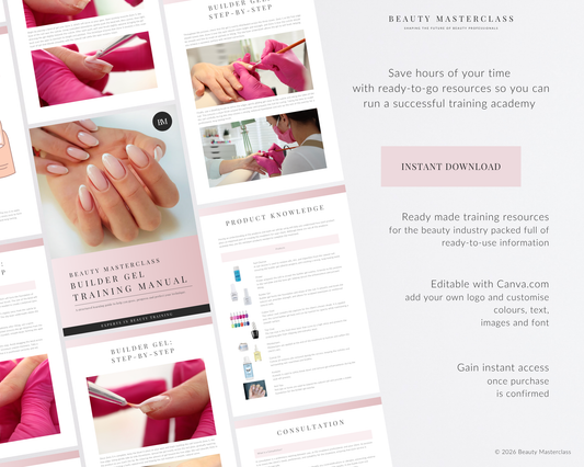 Builder Gel Nail Editable Training Manual