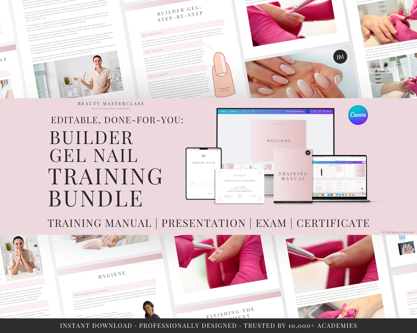 Builder Gel Nail Editable Training Bundle