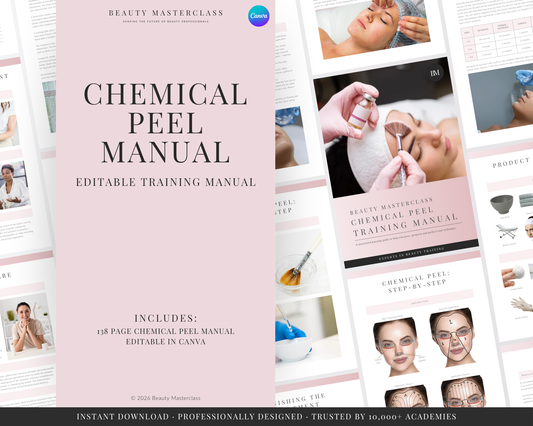 Chemical Peel Facial Editable Training Manual