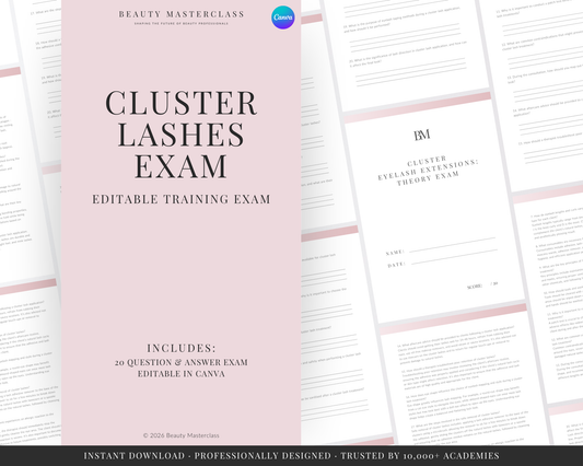 Cluster Eyelash Extensions Theory Exam