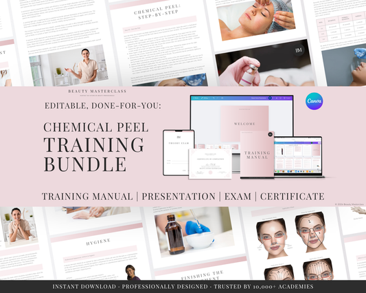 Chemical Peel Facial Editable Training Bundle