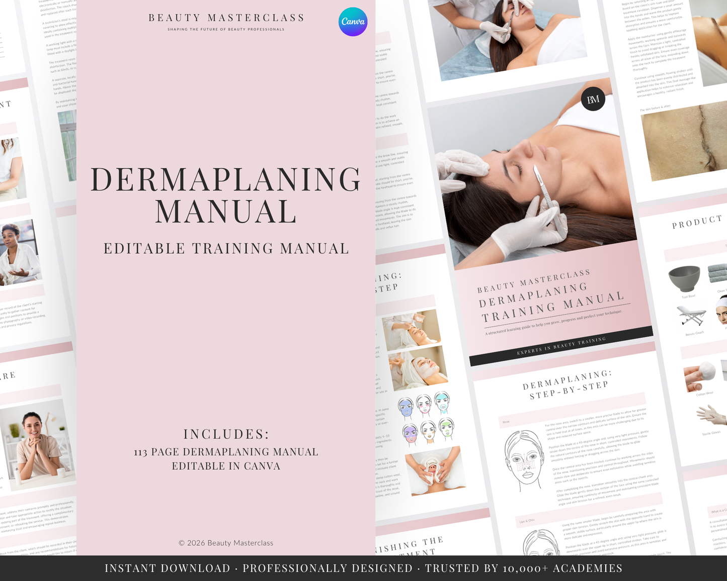 Dermaplaning Facial Editable Training Manual