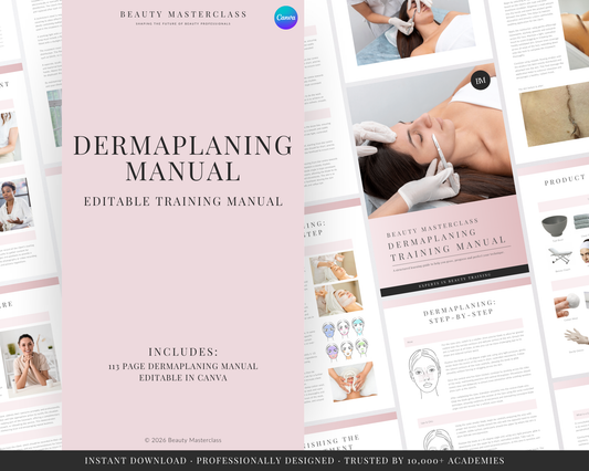 Dermaplaning Facial Editable Training Manual