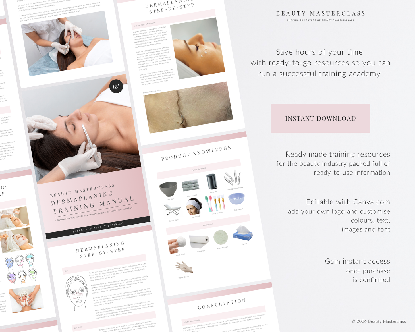 Dermaplaning Facial Editable Training Manual