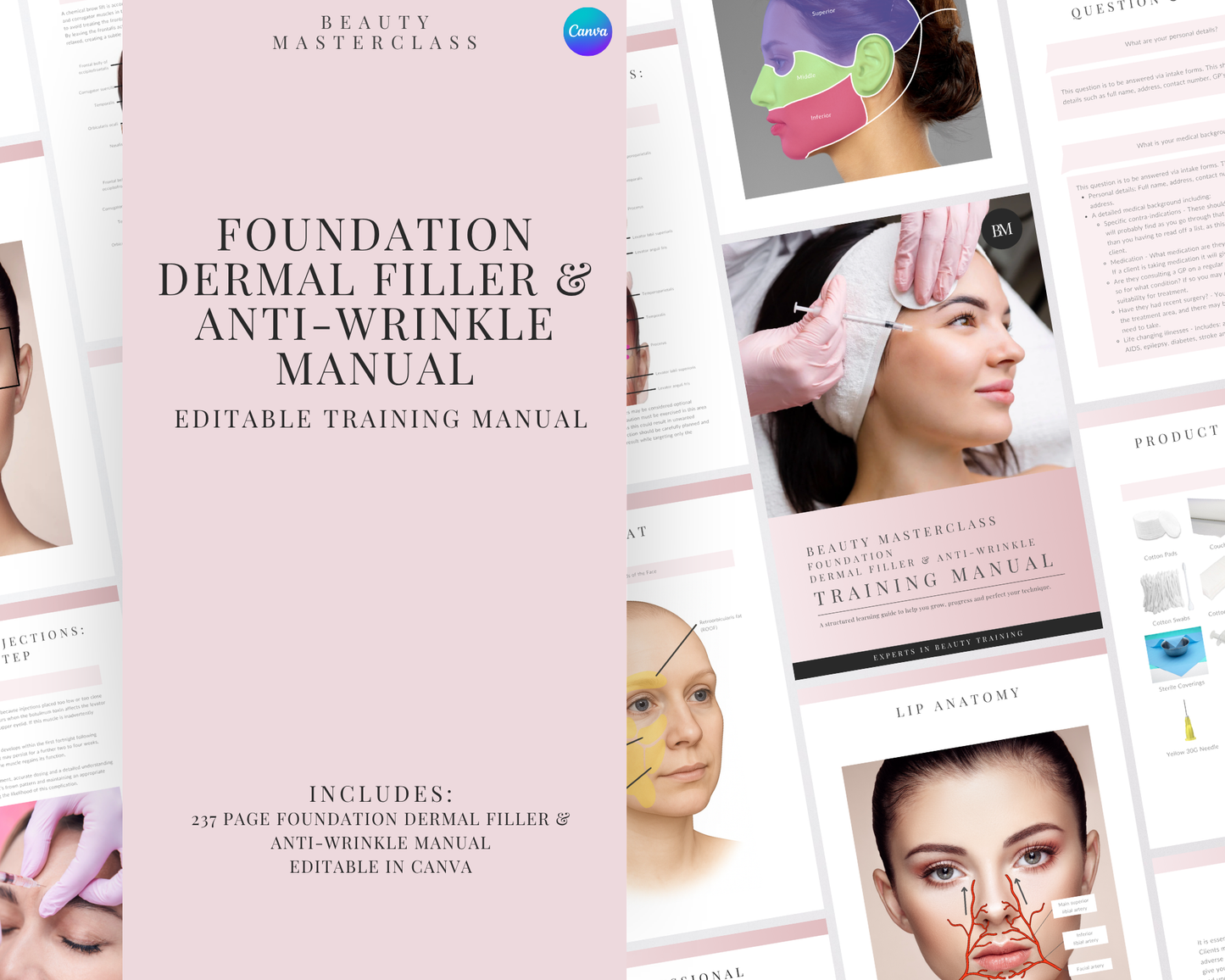 Foundation Dermal Filler & Anti-Wrinkle Aesthetic Editable Training Manual