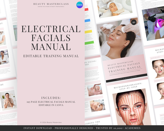 Electrical Facials Editable Training Manual