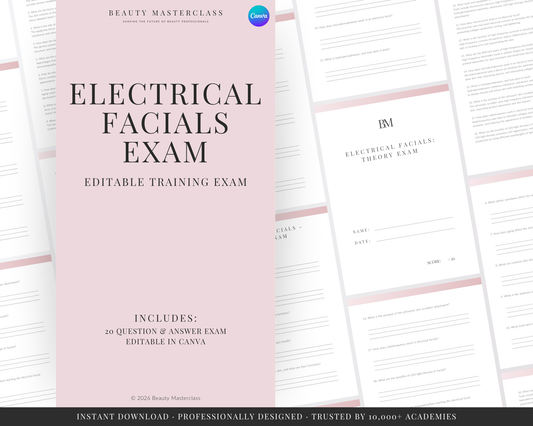 Electrical Facials Editable Theory Exam