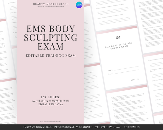 EMS Body Sculpting for Body Contouring Editable Theory Exam