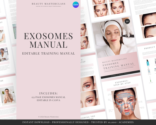 Exosomes Aesthetic Editable Training Manual
