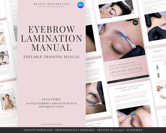Brow Lamination and Tint Editable Training Manual