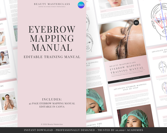Eyebrow Mapping and Measuring Editable Training Manual