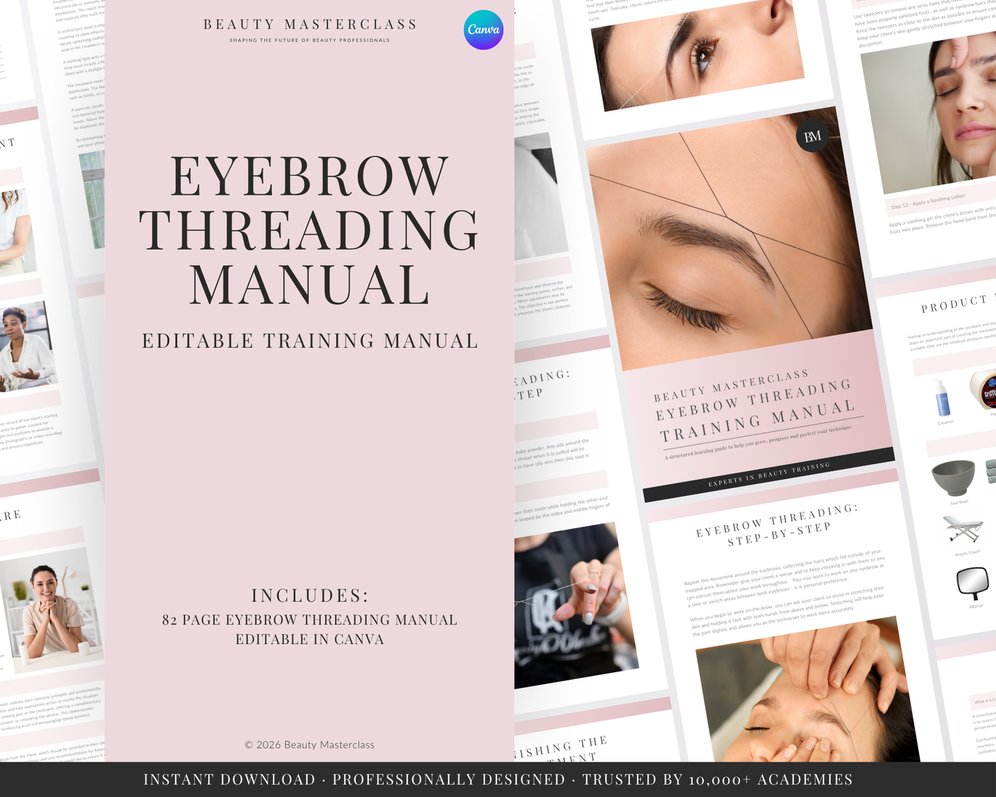 Eyebrow Threading Editable Training Manual
