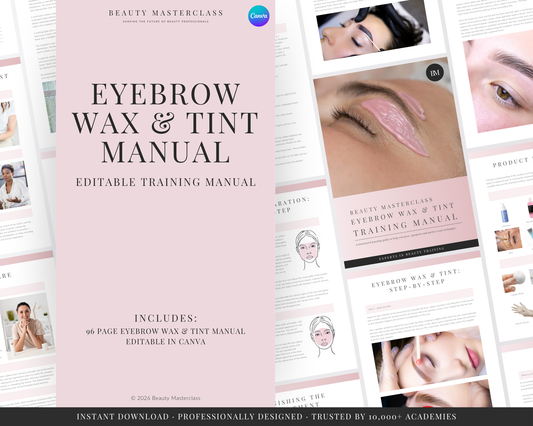 Eyebrow Wax & Tint Editable Training Manual
