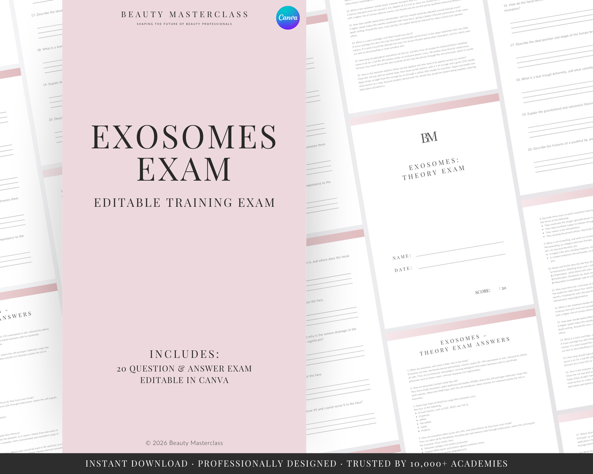 Exosomes Aesthetic Editable Theory Exam