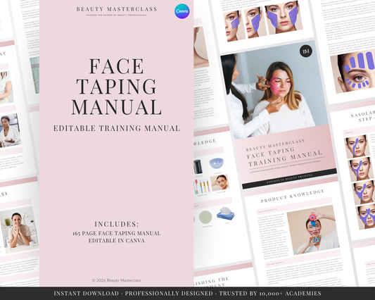 Facial Kinesiology Taping Editable Training Manual