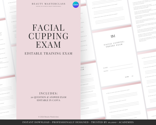Facial Cupping Editable Theory Exam