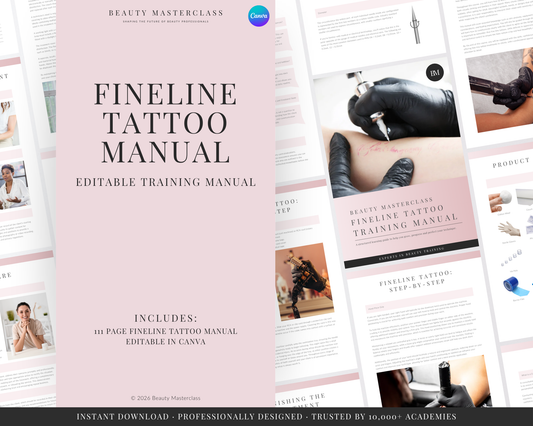 Fineline Tattoo Editable Training Manual