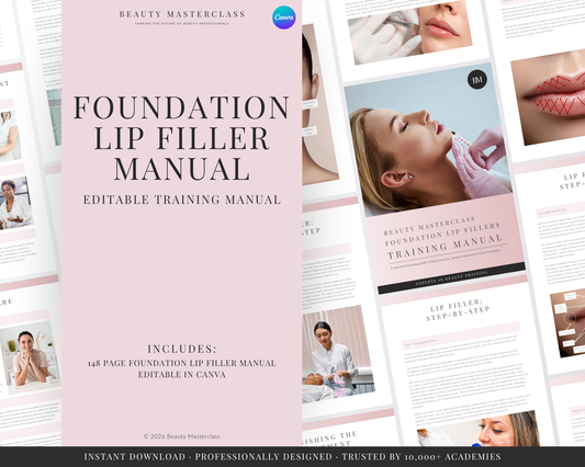Lip Filler Aesthetic Editable Training Manual