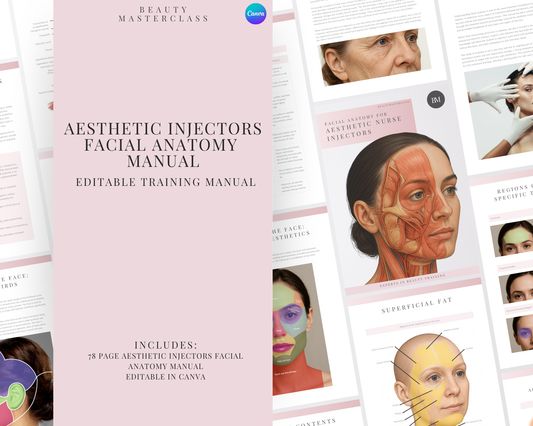 Facial Anatomy for Aesthetic Injectors Editable Training Manual
