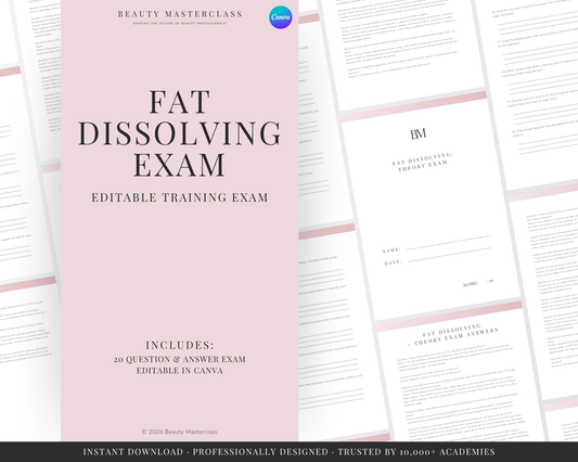 Fat Dissolving Aesthetic Editable Theory Exam