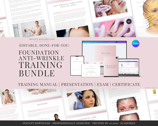 Foundation Anti-Wrinkle Aesthetic Editable Training Bundle