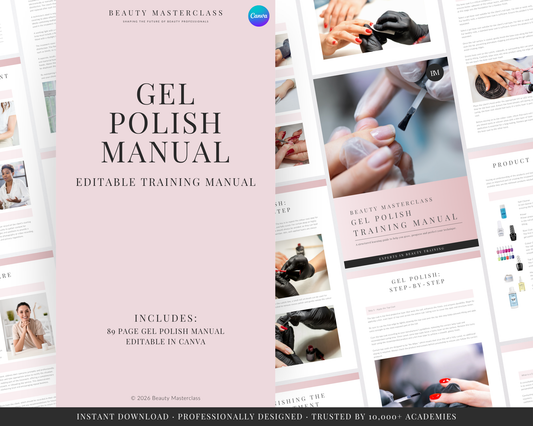 Gel Nail Polish Editable Training Manual