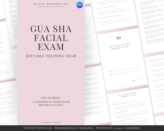 Gua Sha Facial Editable Theory Exam