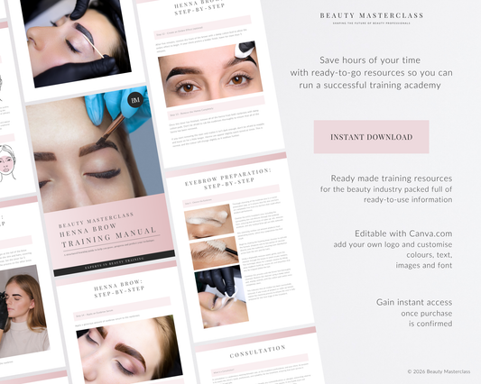 Henna Brow Editable Training Manual