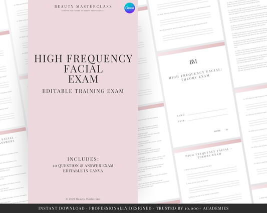 High Frequency Facial Editable Theory Exam