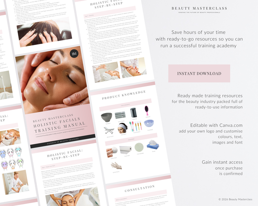 Holistic Facial Editable Training Manual
