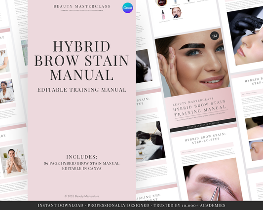 Hybrid Eyebrow Stain Editable Training Manual