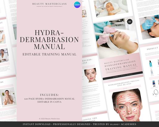 Hydradermabrasion Facial Editable Training Manual