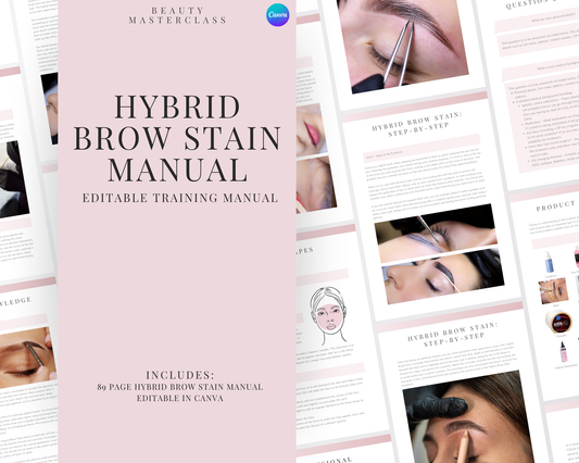 Hybrid Eyebrow Stain Editable Training Manual