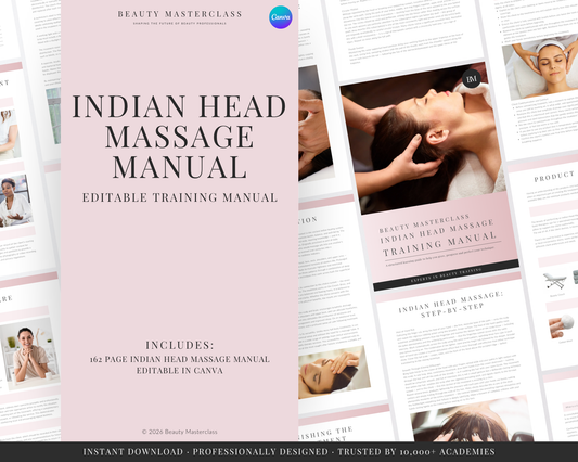 Indian Head Massage Editable Training Manual
