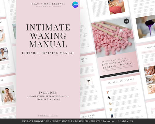 Intimate Waxing Editable Training Manual