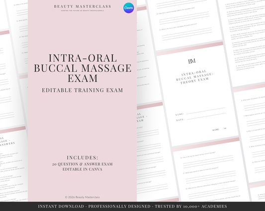 Intra-Oral Buccal Facial Massage Editable Theory Exam