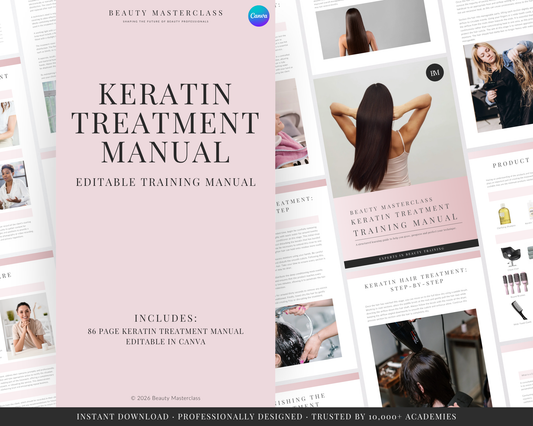 Keratin Hair Treatment Editable Training Manual