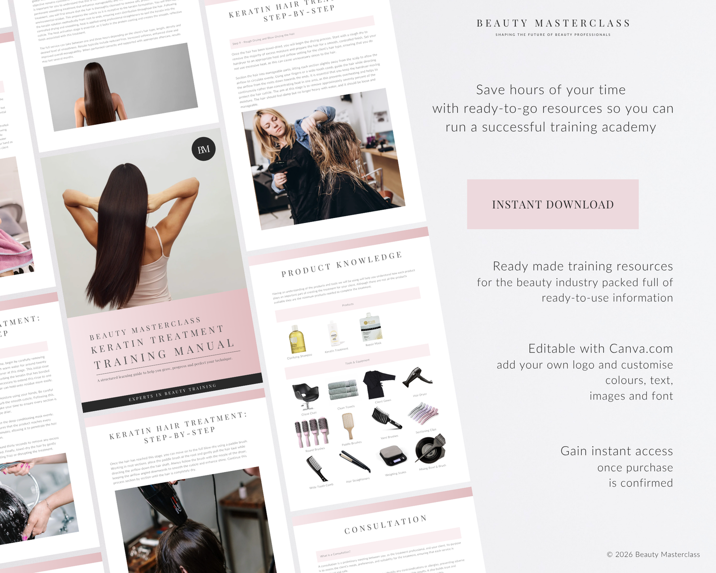 Keratin Hair Treatment Editable Training Manual