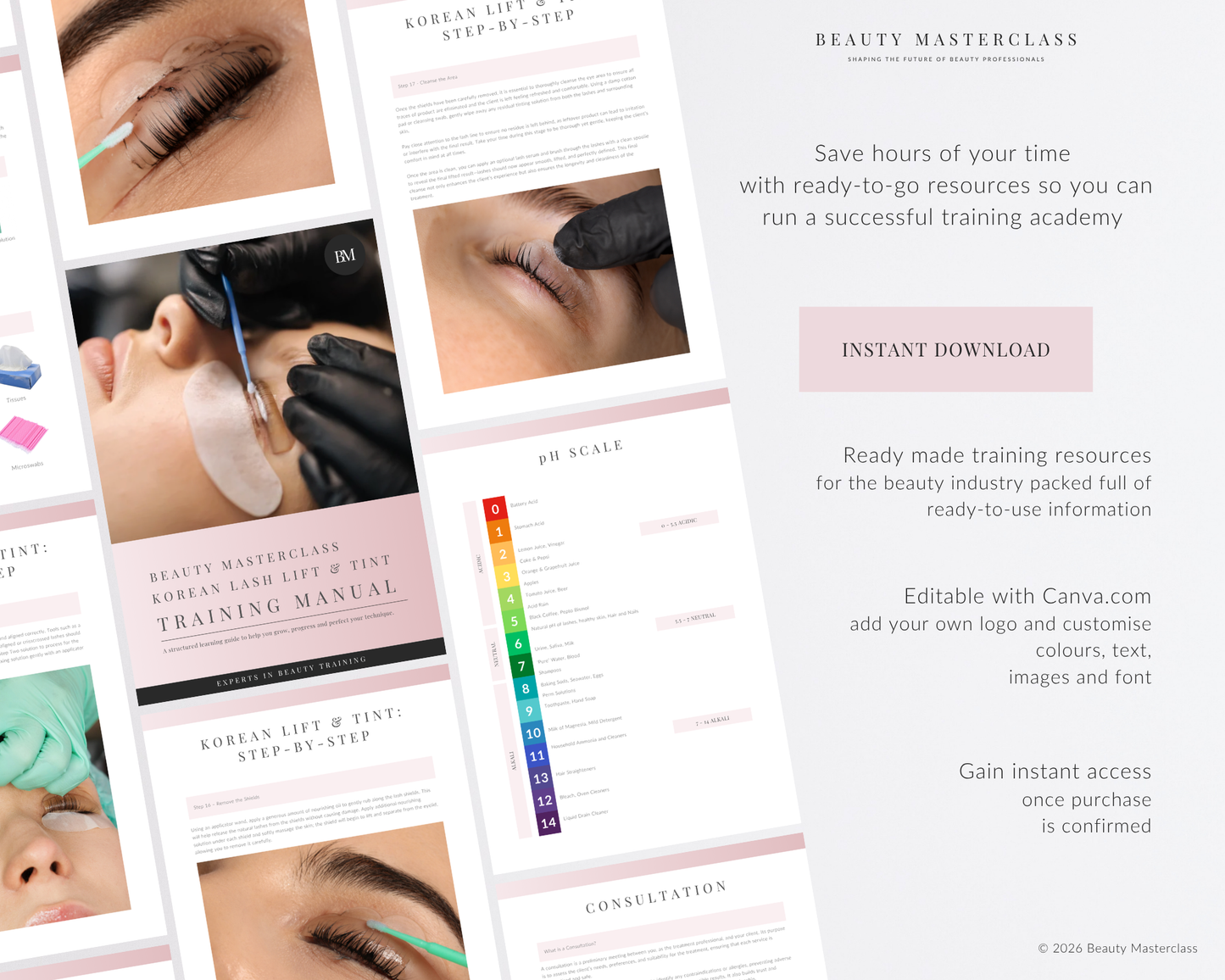 Korean Lash Lift and Tint Editable Training Manual