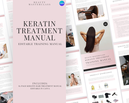 Keratin Hair Treatment Editable Training Manual