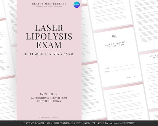 Laser Lipolysis Body Contouring Editable Theory Exam